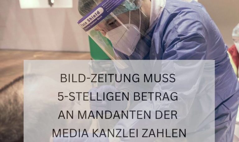 Die BILD-Zeitung veröffentlichte am 24.04.2020 einen Videobeitrag auf bild.de mit der Überschrift „Chronische Fehleinschätzung – Die kranke Welt der Impfgegner“. In dem Video wurde ein nicht verpixeltes Foto unserer Mandantin sowie deren minderjährigen Tochter gezeigt. Einen Beitrag desselben Inhalts aber mit dem Titel „Impfpass-Fälschung und Masern-Partys | Das ist die kranke Welt der Impfgegner | BILDPlus Doku“ veröffentlichte die BILD-Zeitung auf ihrem YouTube-Kanal.