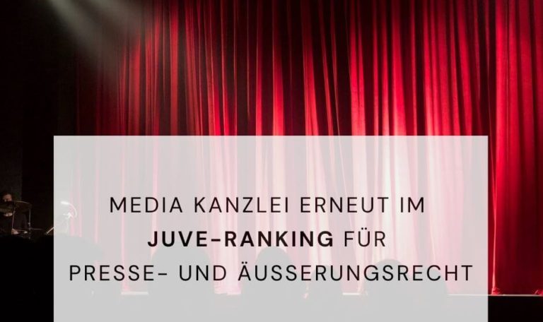 JUVE Award Presserecht Äußerungsrecht Media Kanzlei Frankfurt am Main Hamburg