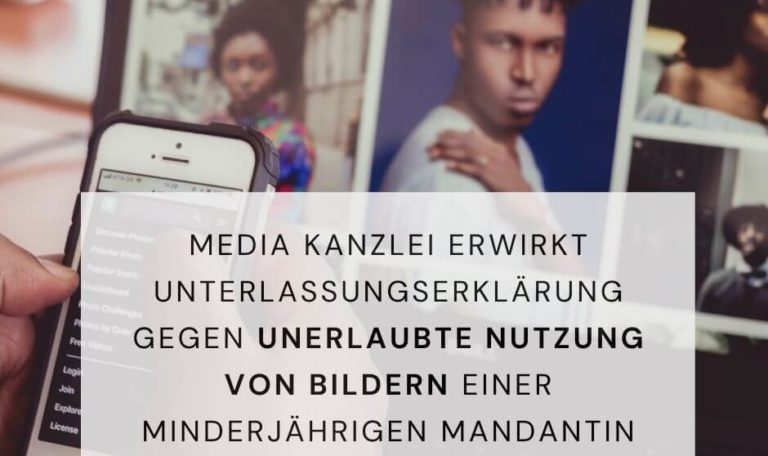 Unerlaubte Bildnutzung Persönlichkeitsrecht Medienrecht Minderjährige