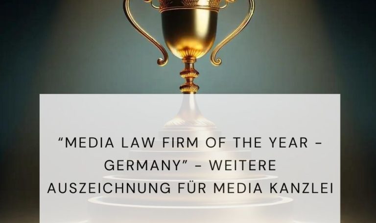 Media Law Firm of the year - Germany
