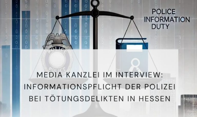 Informationspflicht, Polizei, Tötungsdelikten