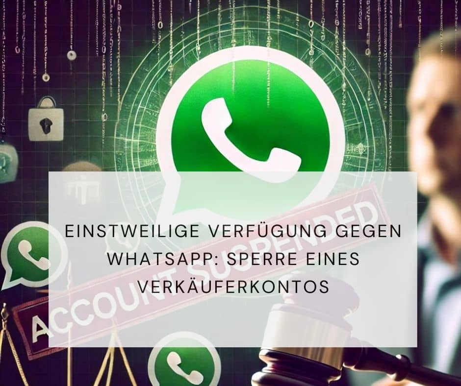 Sperre Verkäuferkonto Whatsapp