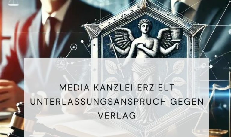 Verlag, Unterlassungsanspruch, Anwalt. Presserecht