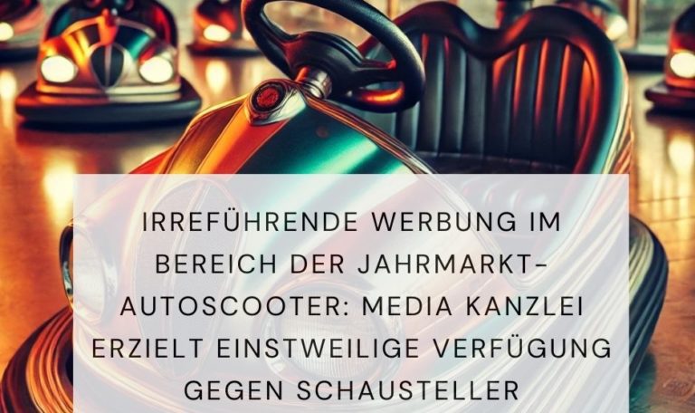 Irreführende Werbung Jahrmarkt-Autoscooter