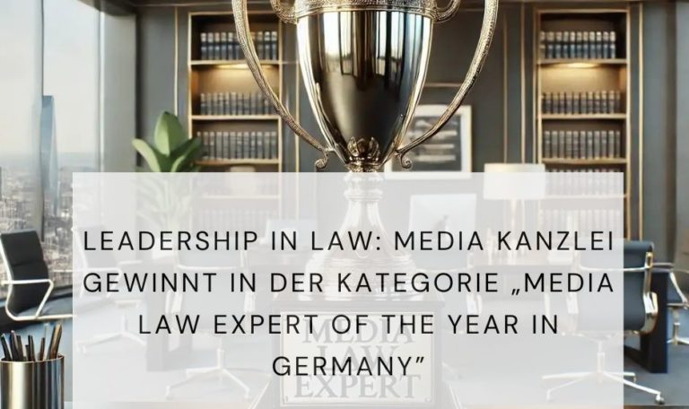 Media Law Expert of the Year in Germany