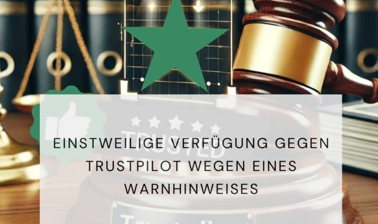 Warnhinweis Trustpilot Bewertungen