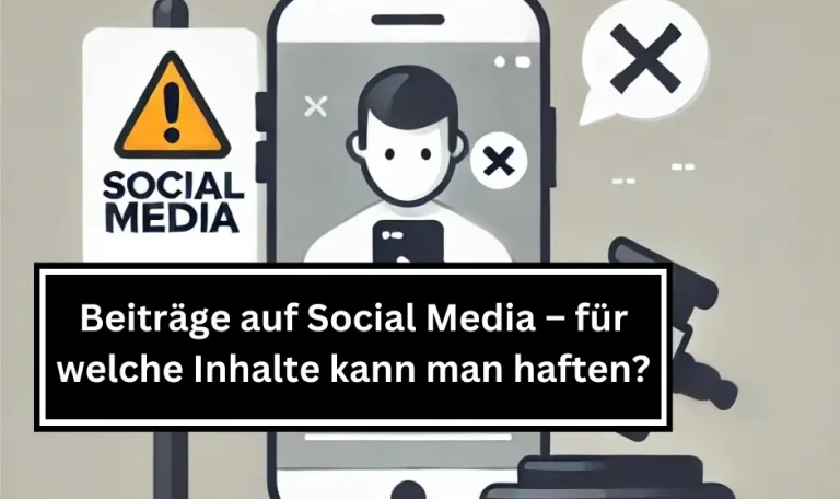 Minimalistischer, neutralfarbener Hintergrund in einem professionellen, digitalen Design, der abstrakt das Thema der Haftung im Bereich Social Media repräsentiert.