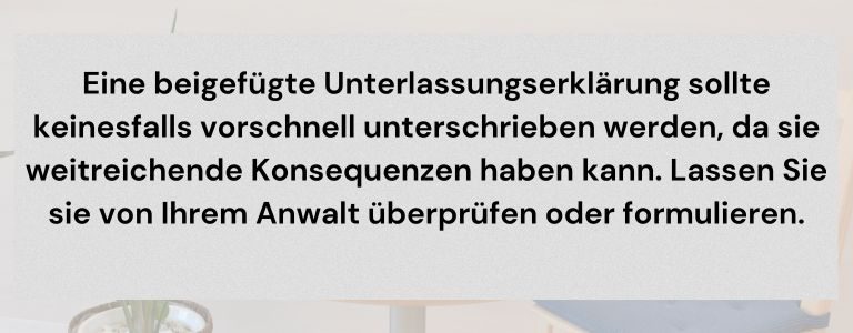 anspruch auf abmahnung